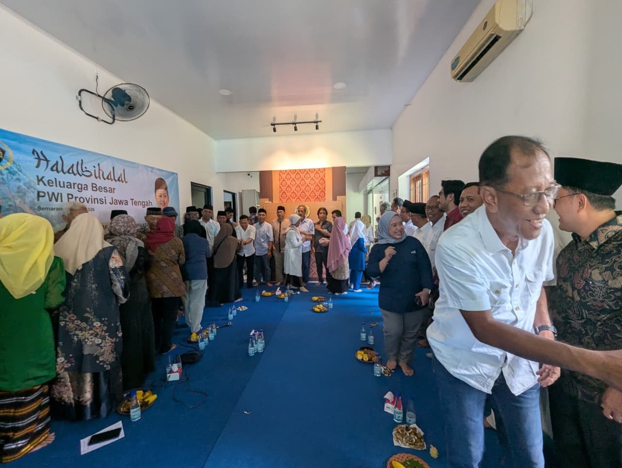 Suasana halalbihalal PWI Jateng. (dok PWI Jateng)