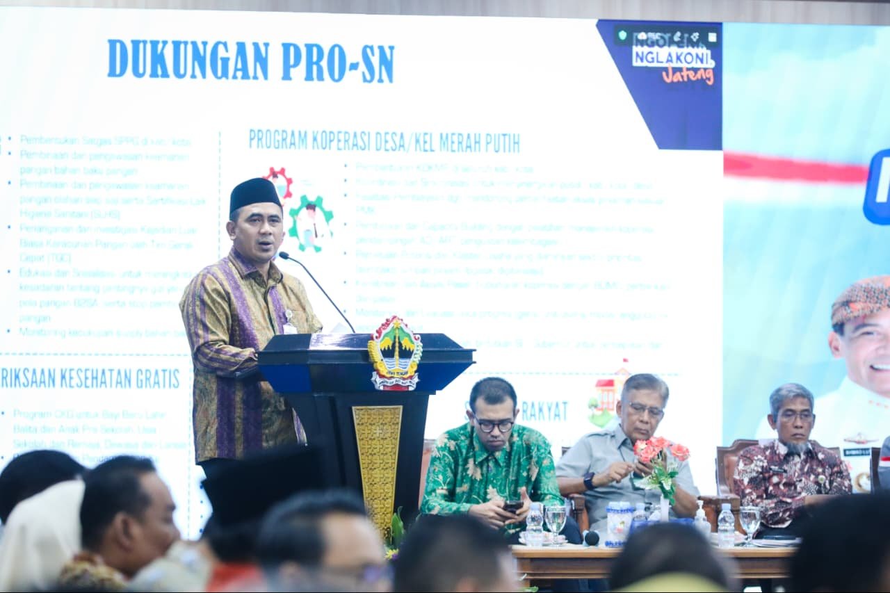Wakil Gubernur Jawa Tengah, Taj Yasin saat memimpin forum Musrenbang di Gedung Gradika Bhakti Praja. (dok Pemprov Jateng)