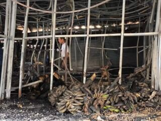 Suasana usai kebakaran di Pasar Lanjengan Johar Kota Semarang. (dok Alan Henry)