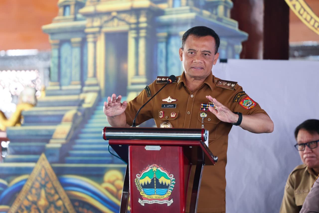 Gubernur Jawa Tengah, Ahmad Luthfi dalam kegiatan Rembug Pembangunan Jawa Tengah 2026. (dok Pemprov Jateng)