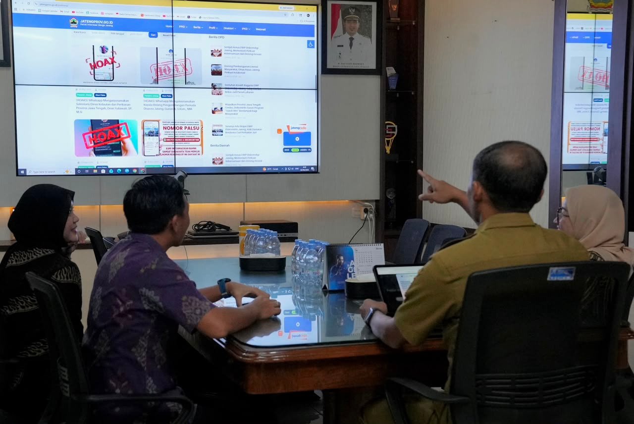Diskomdigi Jateng perkuat penanganan informasi palsu melalui Pantauan Data Hoaks Jawa Tengah (Padhang). (dok Pemprov Jateng)